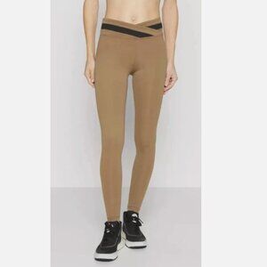 Sweaty Betty All Day Wrap Waist 7/8 Leggings Terra Brown Small S NWT